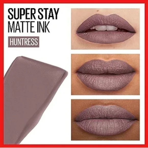 ❤️ 3/$15 Maybelline New York Super Stay Matte Ink Liquid Lipstick 90 Huntress - Picture 2 of 8